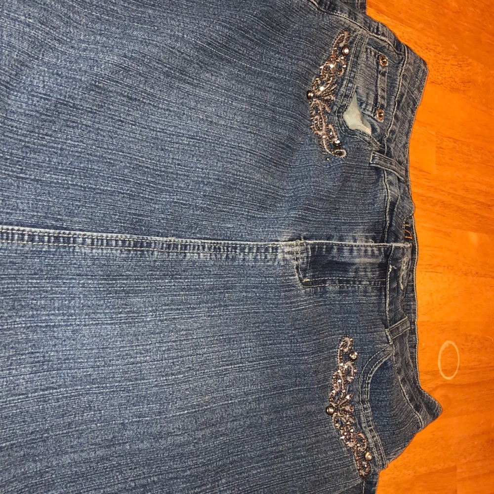 Ladies Denim Maxi Skirt